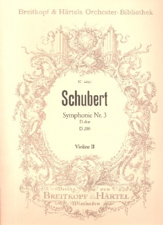 Sinfonie D-Dur Nr.3 D200 fr Orchester Violine 2