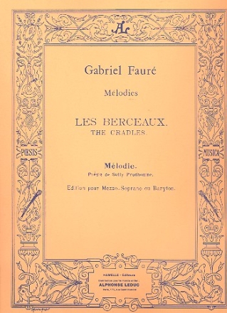 Les berceaux pour mezzo-soprano et piano (fr/en)