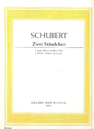 Zwei Stndchen D 957/4 / D 889 fr hohe Singstimme und Klavier