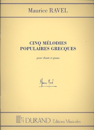 5 melodies populaires grecques pour voix moyenne et piano (fr/en)