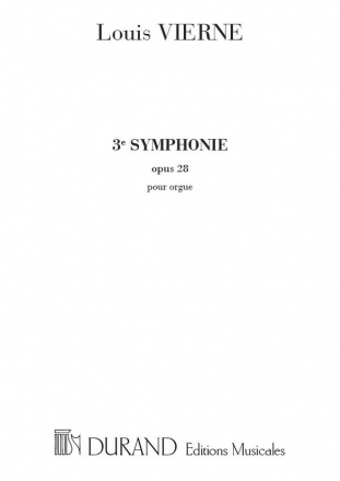 Symphonie no.3 op.28 pour orgue