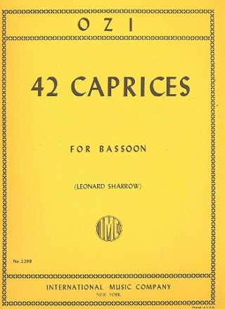 42 Caprices for bassoon solo