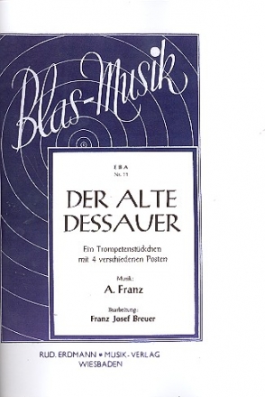 Der alte Dessauer fr Blasorchester