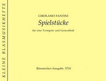 Spielstcke fr Trompete und basso continuo Partitur