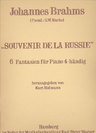 Souvenir de la Russie op.151 fr Klavier zu 4 Hnden