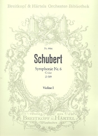 Sinfonie C-Dur Nr.6 D589 fr Orchester Violine 1