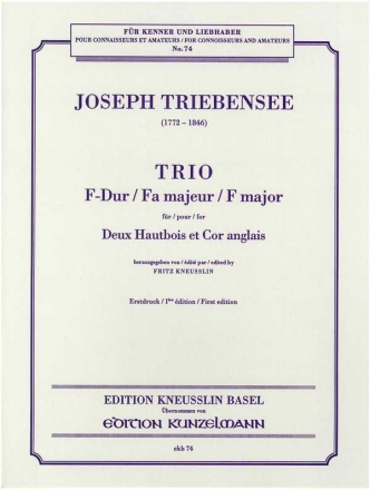Trio F-Dur fr 2 Oboen und Englischhorn Stimmen