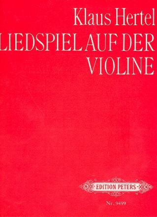 Liedspiel auf der Violine fr Violine