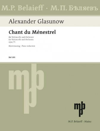 Chant du menestrel op.71 fr Violoncello und Klavier