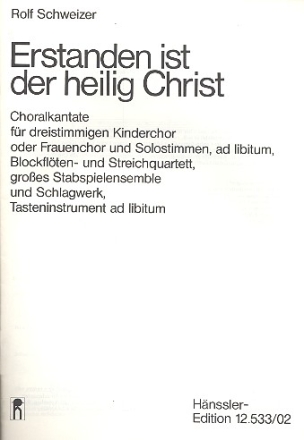 Erstanden ist der heilig Christ  Partitur (dt)