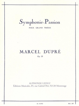 Symphonie-Passion op.23 pour orgue