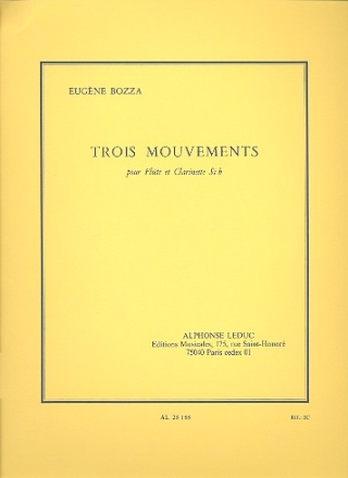 3 mouvements pour flte et clarinette 2 partitions