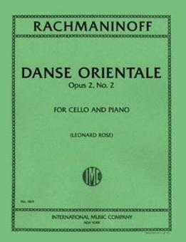 Danse Orientale op.2,2 for violoncello and piano