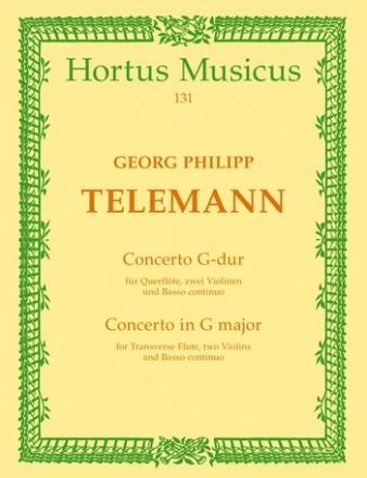 Concerto G-Dur fr Flte, 2 Violinen und Bc