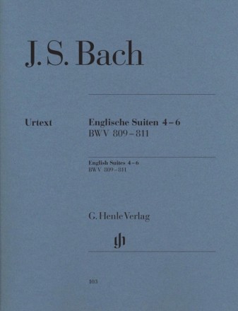 Englische Suiten Band 2 (Nr.4-6) BWV809-811 fr Klavier