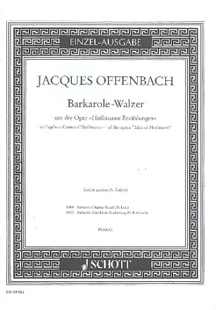 Hoffmanns Erzhlungen fr Klavier ganz leicht gesetzt