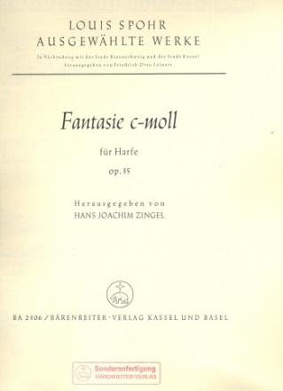 Fantasie c-Moll op.35 fr Harfe Verlagskopie