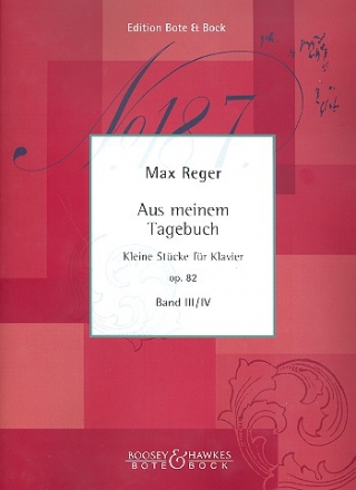 Aus meinem Tagebuch op.82 Band 3/4 fr Klavier