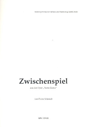 Zwischenspiel aus Notre Dame fr Klavier