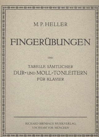 Fingerbungen mit Tabelle smtlicher Dur- und Molltonarten