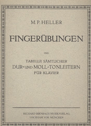 Fingerbungen mit Tabelle smtlicher Dur- und Molltonarten