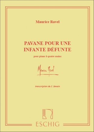 Pavane pour une infante defunte pour piano a 4 mains