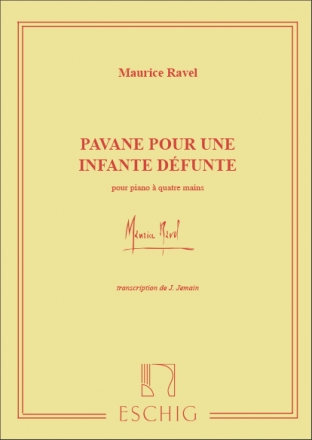 Pavane pour une infante defunte pour piano a 4 mains