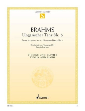 Ungarischer Tanz Nr. 6 fr Violine und Klavier