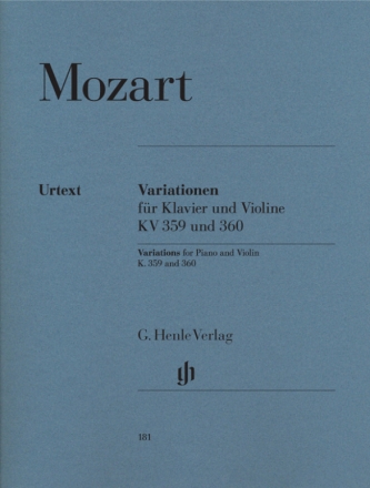 Variationen KV359 und KV360 fr Violine und Klavier