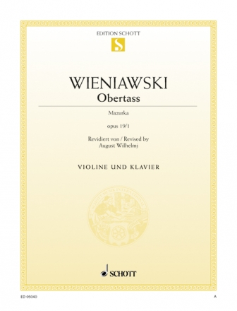 Obertass op. 19/1 fr Violine und Klavier