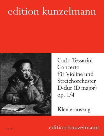 Concerto D-Dur op.1,4 fr Violine und Streicher  fr Violine und Klavier