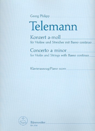 Konzert a-Moll fr Violine, Streicher und Bc  fr Violine und Klavier