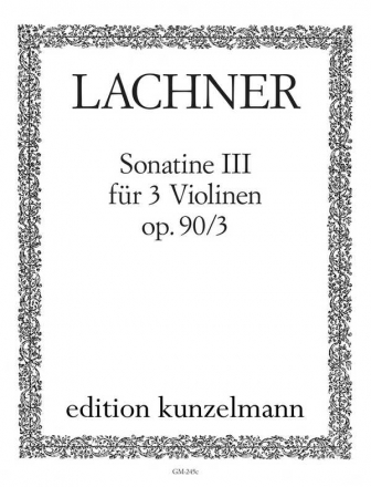 Sonatine A-Dur op.90,3 fr 3 Violinen 3 Stimmen