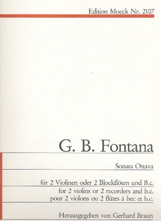 Sonata ottava fr 2 Violinen und Bc