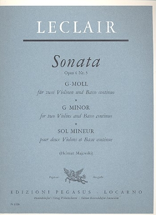 Sonate g-Moll op.4,5 fr 2 Violinen und Bc