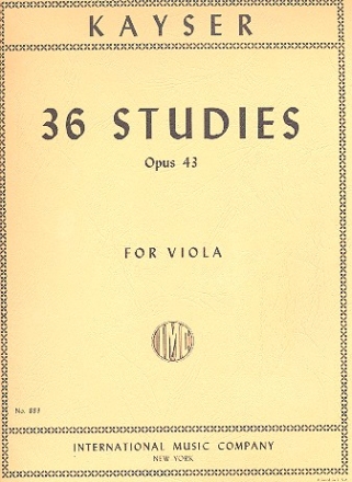 36 Studies op.43 for viola