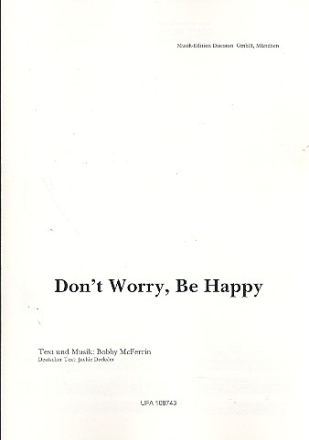 Don't worry, be happy fr Gesang und Klavier Einzelausgabe