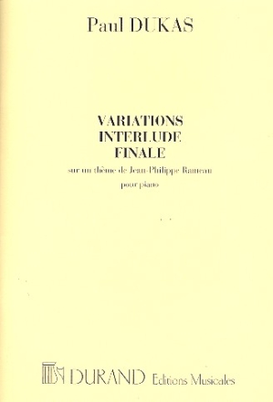 Variations, interlude et finale sur un thme de Rameau pour piano