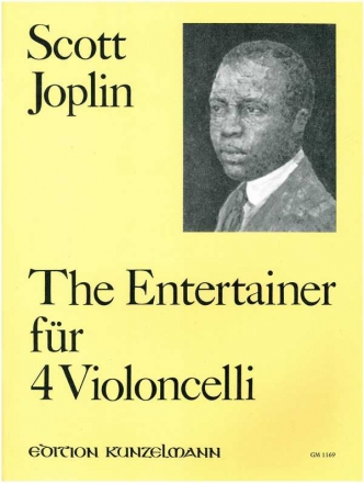 The Entertainer fr 4 Violoncelli Partitur und Stimmen