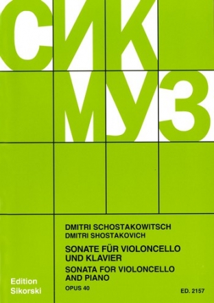 Sonate op.40 fr Violoncello und Klavier