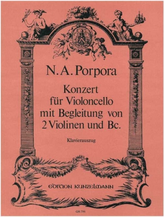 Konzert a-Moll fr Violoncello, Violinen und Bc fr Violoncello und Klavier Klavierauszug