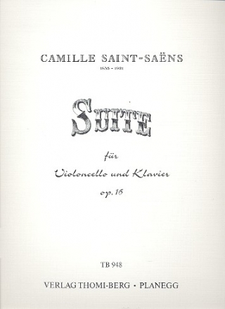 Suite op.16 fr Violoncello und Klavier Reprint