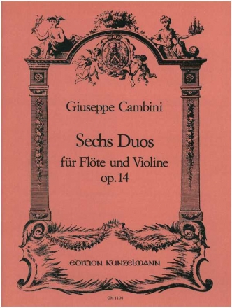 6 Duos op.14 fr Flte und Violine Stimmen