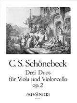 3 Duos op.2 fr Viola und Violoncello Stimmen