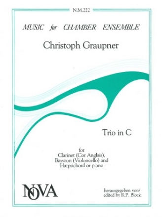 Trio c major for clarinet, bas- soon and harpsichord