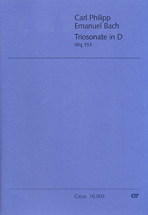 Triosonate D-Dur fr Flte, Violine und Klavier Partitur und 2 Stimmen