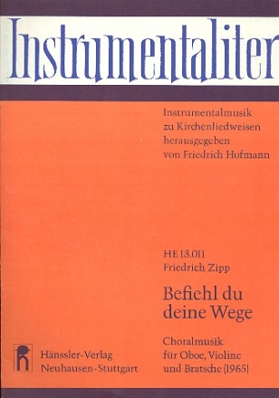 Befiehl du deine Wege fr Oboe, Violine und Viola