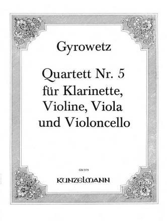 Quartett Es-Dur Nr.5 fr Klarinette, Violine, Viola und Violoncello