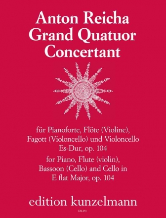 Grand quatuor concertant Es-Dur op.104 fr Klavier, Flte, Fagott und Violoncello