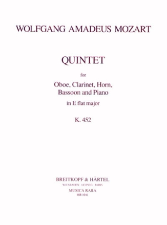 Quintett Es-Dur KV452 fr Klavier, Oboe, Klarinette, Horn und Fagott Stimmen